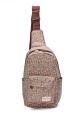 KJ8803 Textile backpack flowery