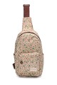 KJ8803 Sac à dos Textile imperméable fleuri