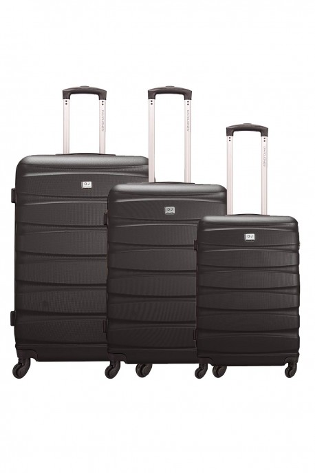 David Jones BA1030 Set de 3 Valises trolley : couleur:Anthracite