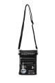 XH-10 Pochette bandoulière synthétique format téléphone Sweet & Candy : couleur:Noir (Black)