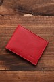 ZEVENTO ZE-2118r Leather wallet with RFID protection : colour:Strawberry 