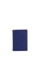 ZEVENTO ZE-2130R Porte-carte en cuir de vachette avec protection RFID : couleur:Bleu (Blue)