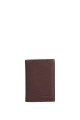 ZEVENTO ZE-2130R Porte-carte en cuir de vachette avec protection RFID : couleur:Chocolat
