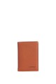 ZEVENTO ZE-2130R Porte-carte en cuir de vachette avec protection RFID : couleur:Orange