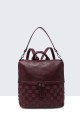 Marbled synthetic backpack with braiding decoration 28372-BV