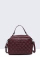 5143-BV Grained synthetic handbag : colour:Prune