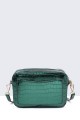 11020-BV Metallic croco shoulder bag