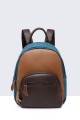 Multicolor synthetic backpack 28360-BV : colour:Marron foncé