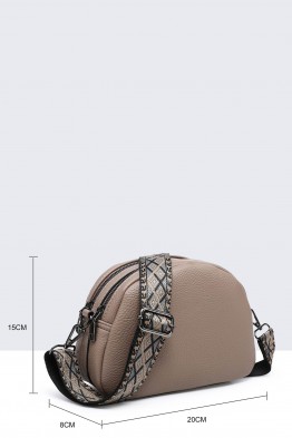 28337-BV Grained Synthetic Shoulder Bag