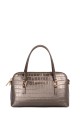 David Jones Small Metallic Crocodile Handbag with Shoulder Strap CM6813 : colour:Bronze