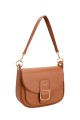 David Jones Flap Handbag CM6831 : colour:Cognac