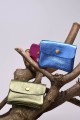 Porte-monnaie Pochette cuir métallisé ZE-8001