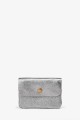 Metallic leather coin purse ZE-8001 : Colors:silvery