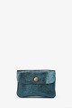 Metallic leather coin purse ZE-8001 : Colors:Duck Blue