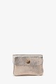 Porte-monnaie Pochette cuir métallisé ZE-8001