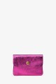 Metallic leather coin purse ZE-8001 : Colors:Magenta