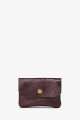 Metallic leather coin purse ZE-8001 : Colors:Dark Brown