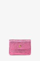 Metallic leather coin purse ZE-8001 : Colors:Pink