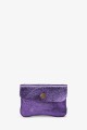 Metallic leather coin purse ZE-8001 : Colors:Purple