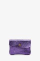 Porte-monnaie Pochette cuir métallisé ZE-8001