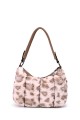 Synthetic leopard fur shoulder handbag 2016