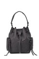 6804 Bucket purse handbag synthetic : colour:Gris foncé