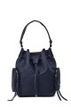 6804 Bucket purse handbag synthetic : colour:Navy