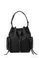 6804 Bucket purse handbag synthetic : colour:Black
