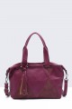 Patchwork Synthetic handbag 5140-BV : colour:Prune