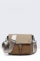 28512-BV Synthetic Shoulder Bag : colour:Taupe