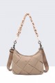 Synthetic handbag 28515-BV : colour:Abricot
