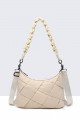 Synthetic handbag 28515-BV : colour:Beige
