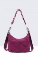 Synthetic handbag 28515-BV : colour:Prune