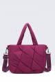 Synthetic handbag 28517-BV : colour:Prune