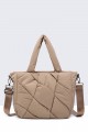 Synthetic handbag 28517-BV : colour:Abricot