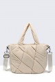 Synthetic handbag 28517-BV : colour:Beige
