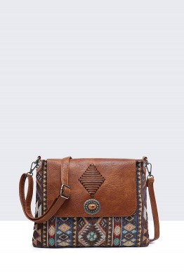 Bohemian style flap shoulder bag 28550-BV