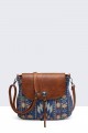 Bohemian style flap shoulder bag 28551-BV : colour:Blue