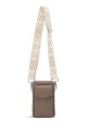 Synthetic crossbody bag smartphone size LDA0051 : colour:Taupe