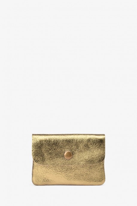 Metallic leather coin purse ZE-8001 : Colors:Gold (L004/L-501)