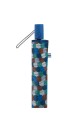 7310 Parapluie pliant Automatique Motif pois rayés Neyrat : couleur:Bleu (Blue)