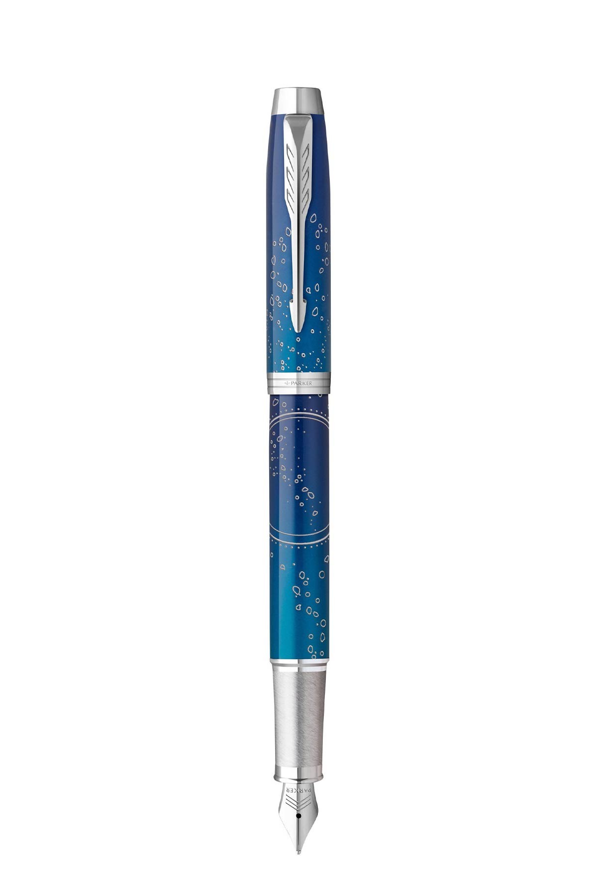 Parker IM Writing Rituals Stylo Plume Vert Dégradé – Finition Or – Plume Fine – Encre Bleue – Édition Bien-être