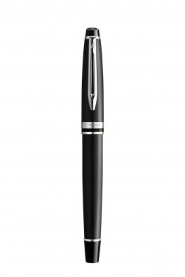 Rollerball pen WARTERMAN EXPERT Black Lacquered chrome finish