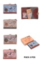 SC-025 Portefeuille porte-monnaie synthétique Sweet & Candy : couleur:Pack de 4