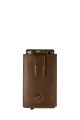 Lupel L-677SH Porte-carte en cuir de vachette et boitier aluminium avec protection RFID : couleur:Cognac