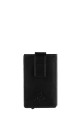 Lupel L-677SH Porte-carte en cuir de vachette et boitier aluminium avec protection RFID : couleur:Noir (Black)
