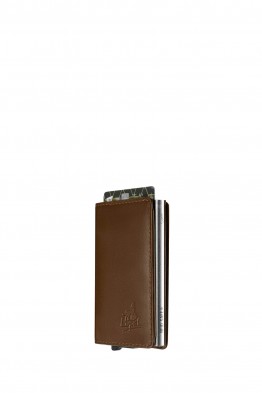 Lupel L679SH Portefeuille prote carte en cuir de vachette et boitier aluminium avec protection RFID