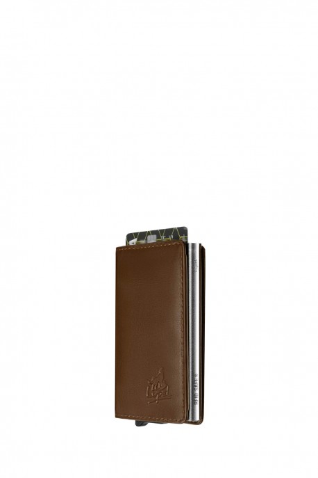 Lupel L679SH Cowhide leather wallet card holder and aluminum case with RFID protection