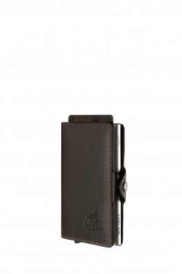 Lupel L680SH Portefeuille prote carte en cuir de vachette et boitier aluminium avec protection RFID