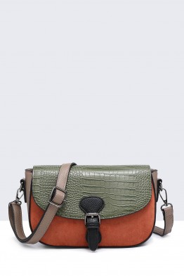 28575-BV Multicolored Synthetic Shoulder Bag 